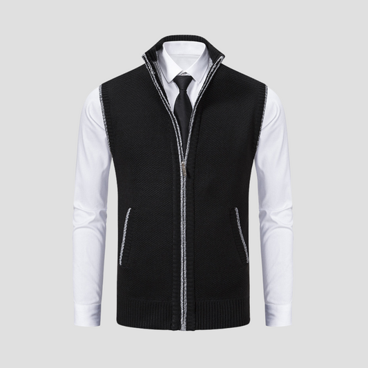 Men's Zip Gilet | Knitted
