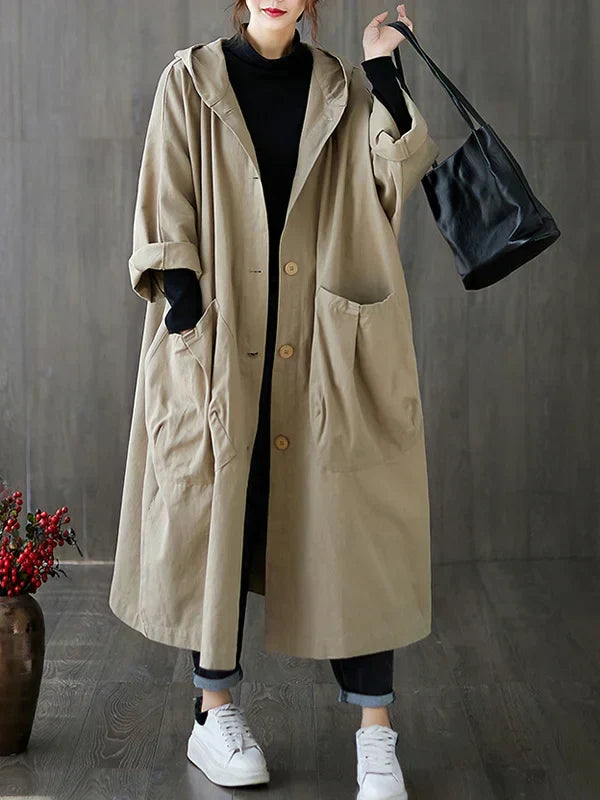 Women's Loose Coat | Large Pockets