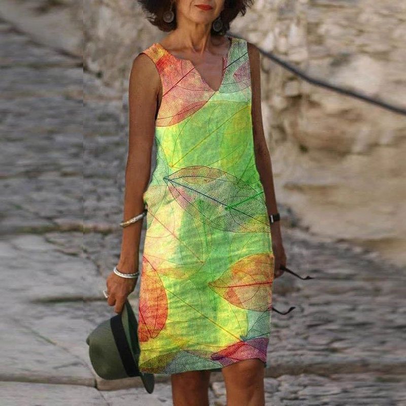 Damen Ärmelloses Sommerkleid | Midi