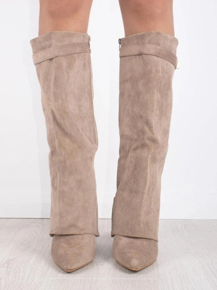 Women's Buckle Knee High Boots | Winter