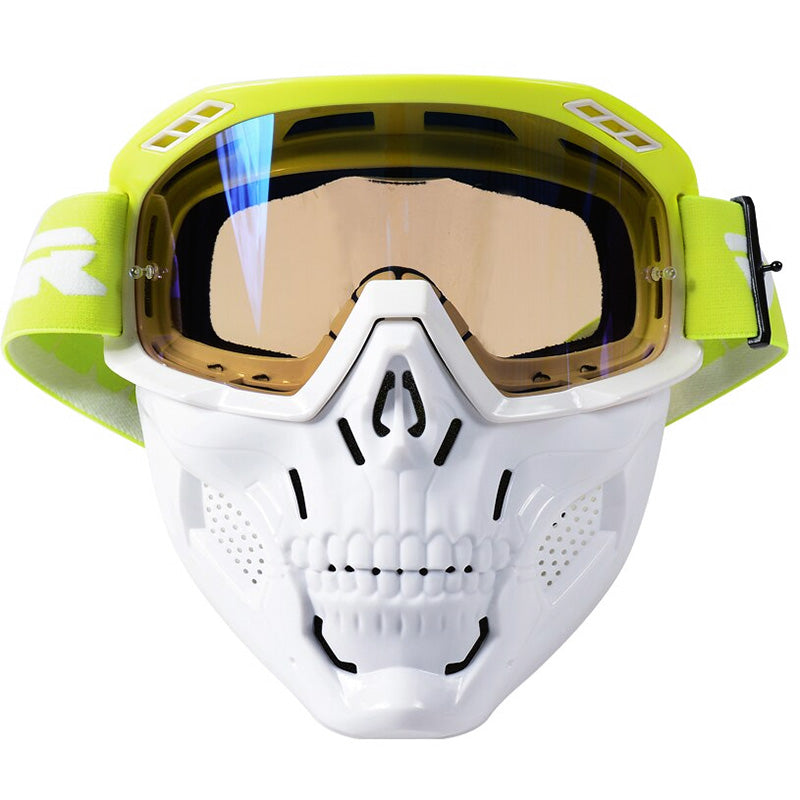 Motorradbrille mit schlagfesten Gläsern