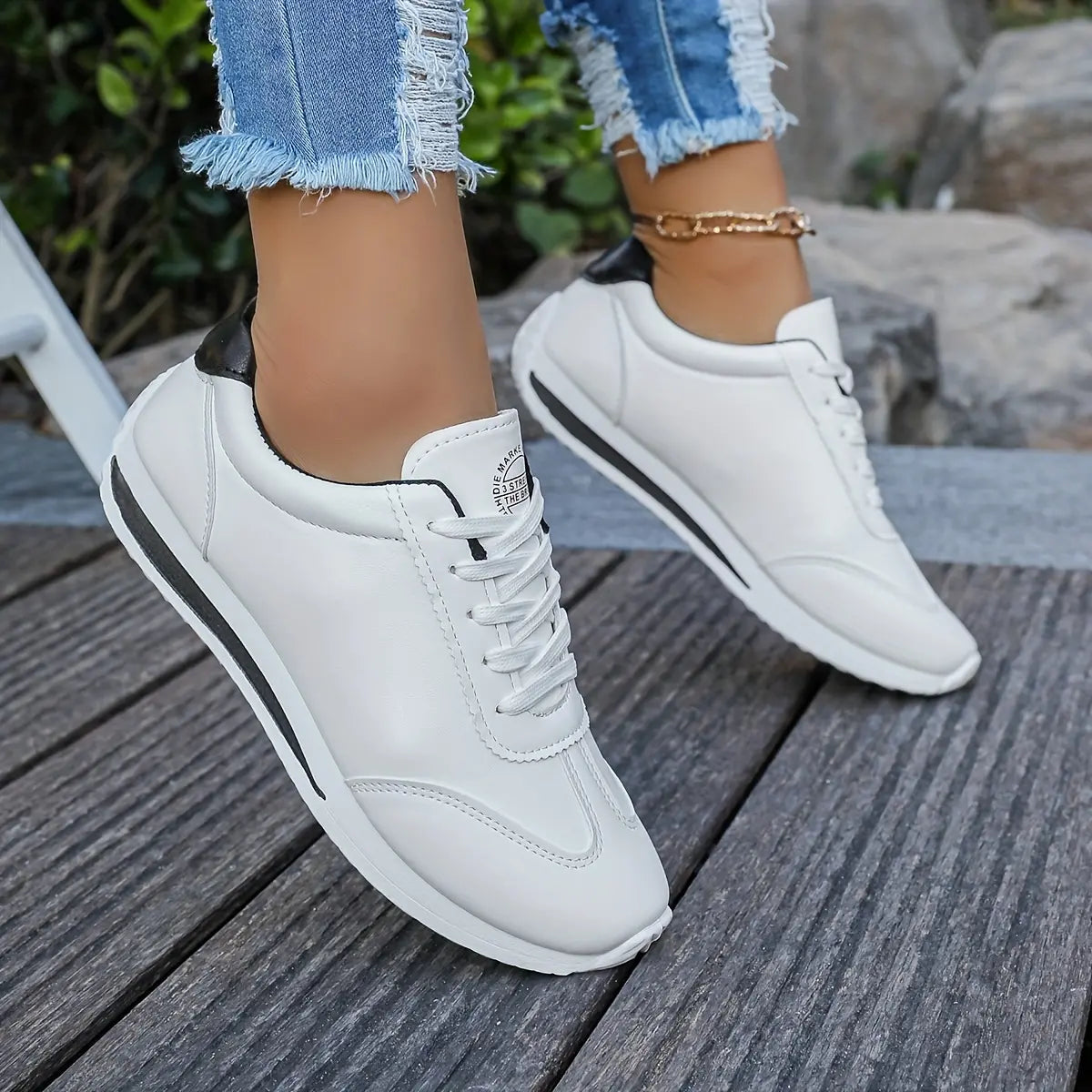 Damen Bequeme Sneaker | Weiß