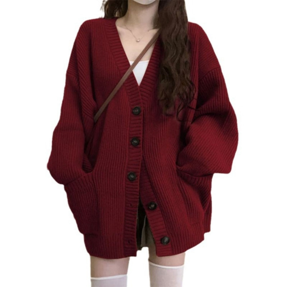 Strick-Cardigan mit Knopfleiste für Damen - Luisa