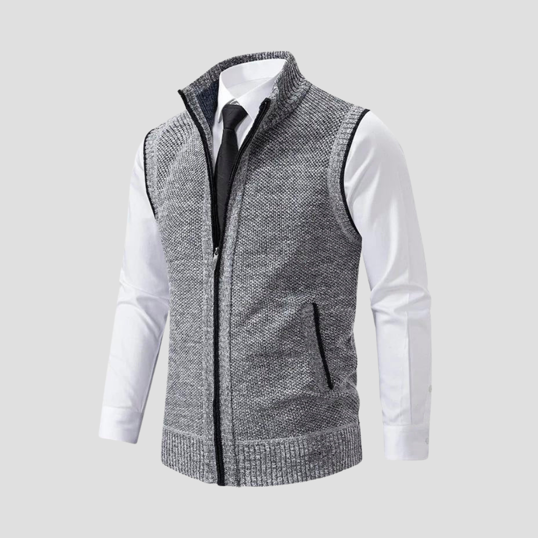 Men's Zip Gilet | Knitted