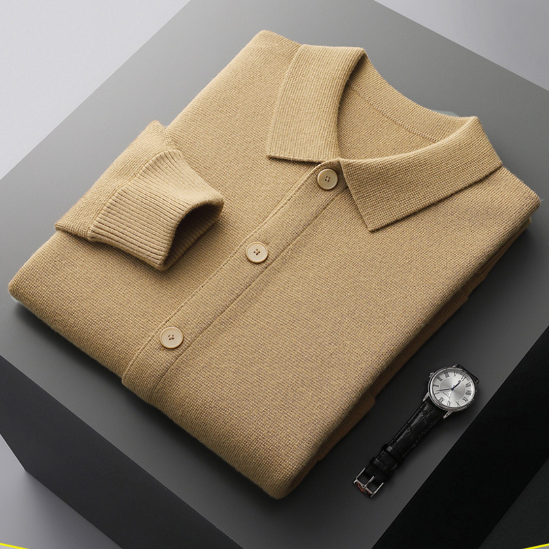 Men's Cashmere Cardigan | Lapel