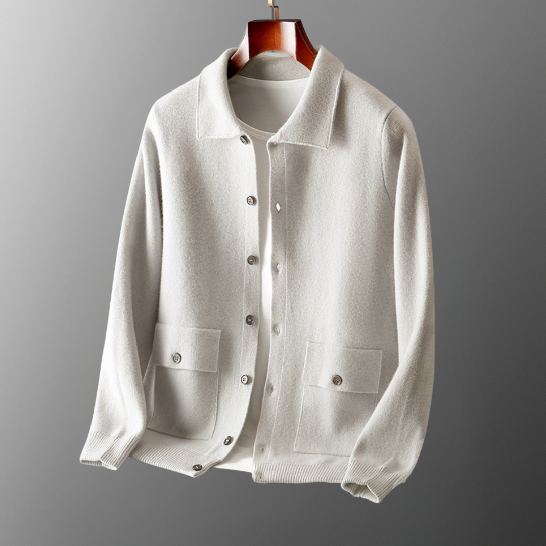 Men's Cashmere Cardigan | Lapel