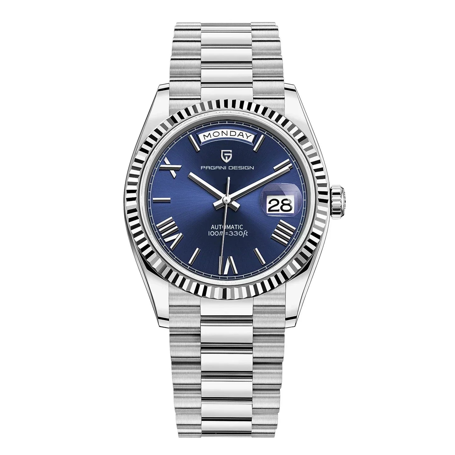 Premium Herren Automatik Uhr – Edelstahl, Selbstaufzug, Kalenderfunktion – Vielseitiger Stil für jeden Anlass