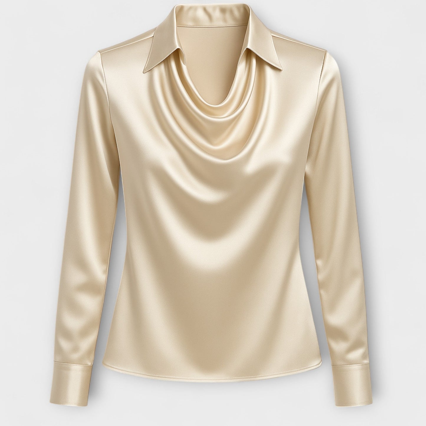 Women's Satin Blouse | V-Neck
