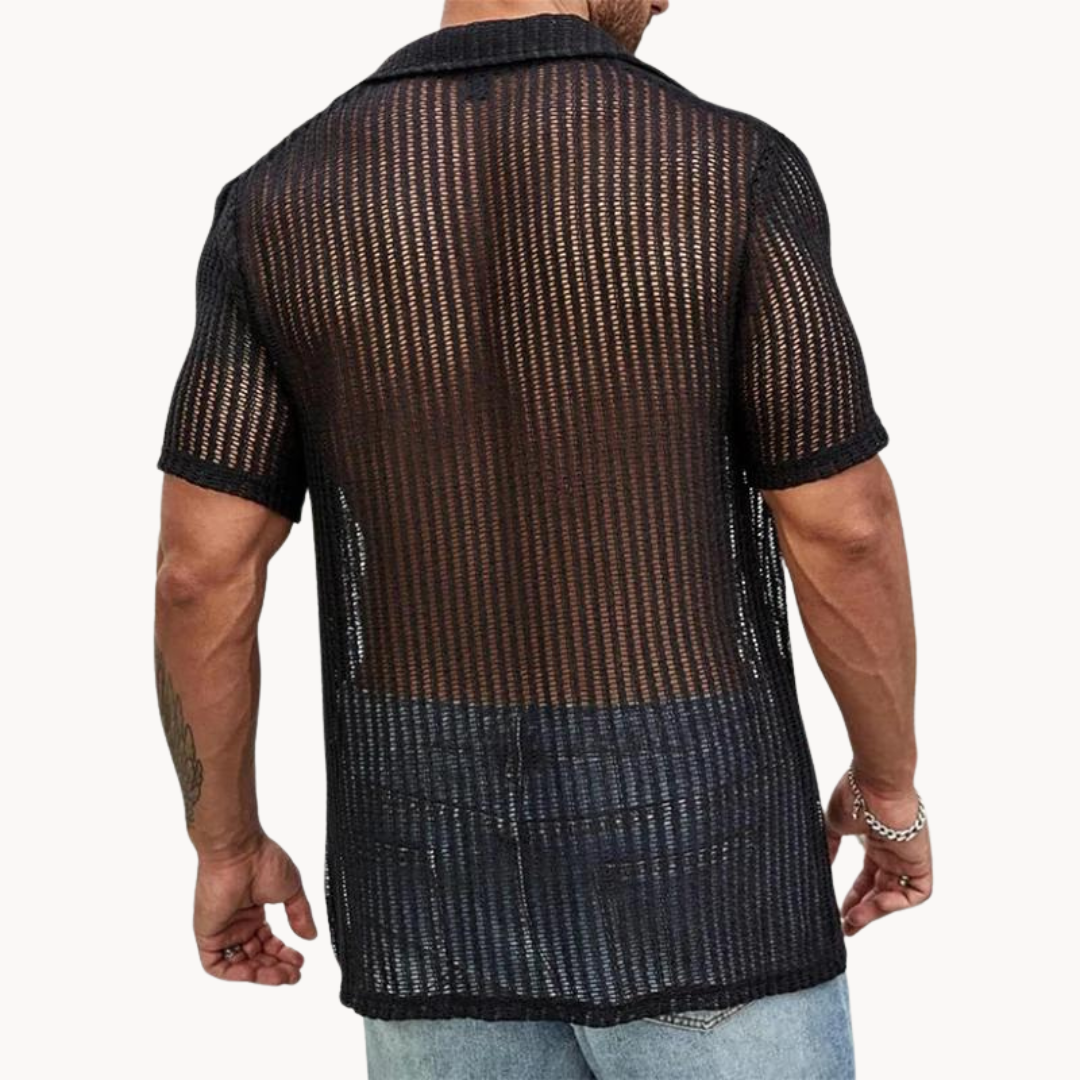 Herren Sommer Strandhemd | Kurzarm