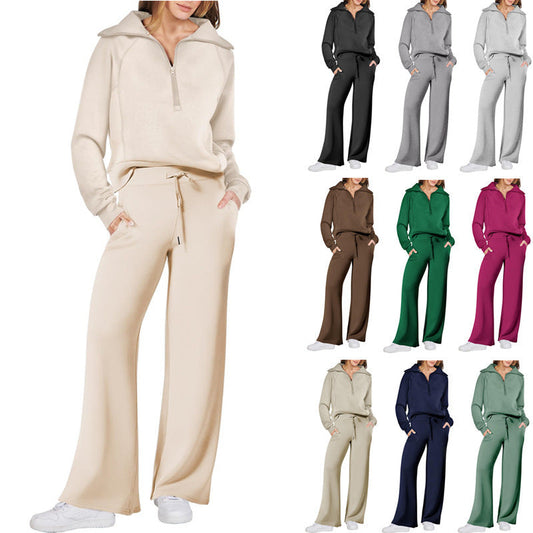 Women's Two-Piece Set Tracksuit | Zipper