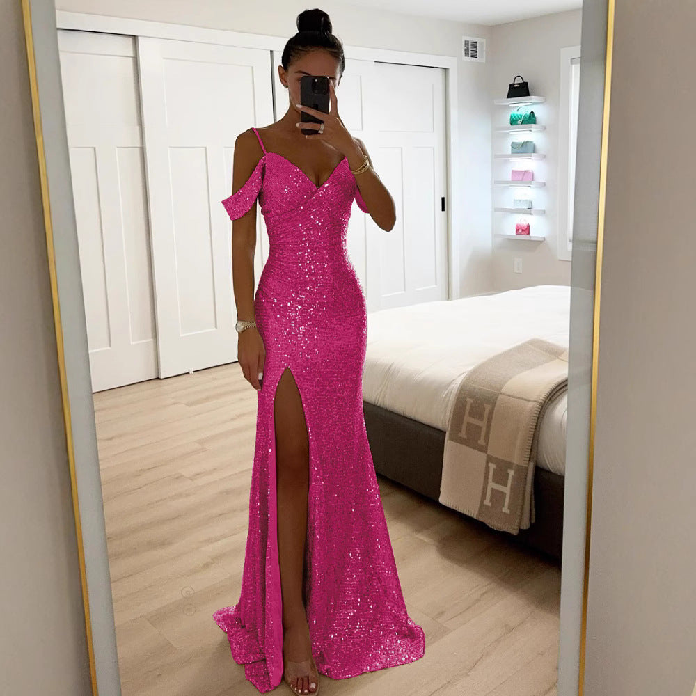 Glitzerndes Abendkleid für Damen