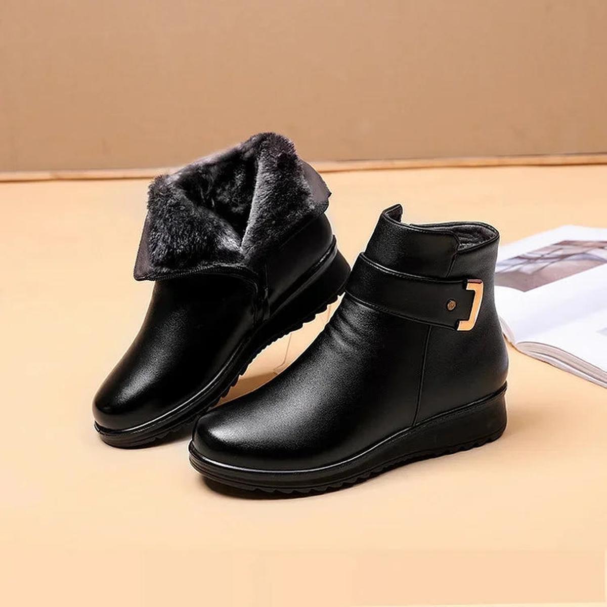 Women's Flats Black Boots | Winter