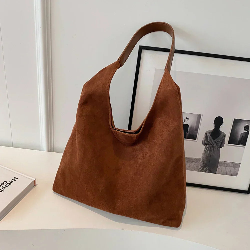 Women's Soft Tote Bag | Suede
