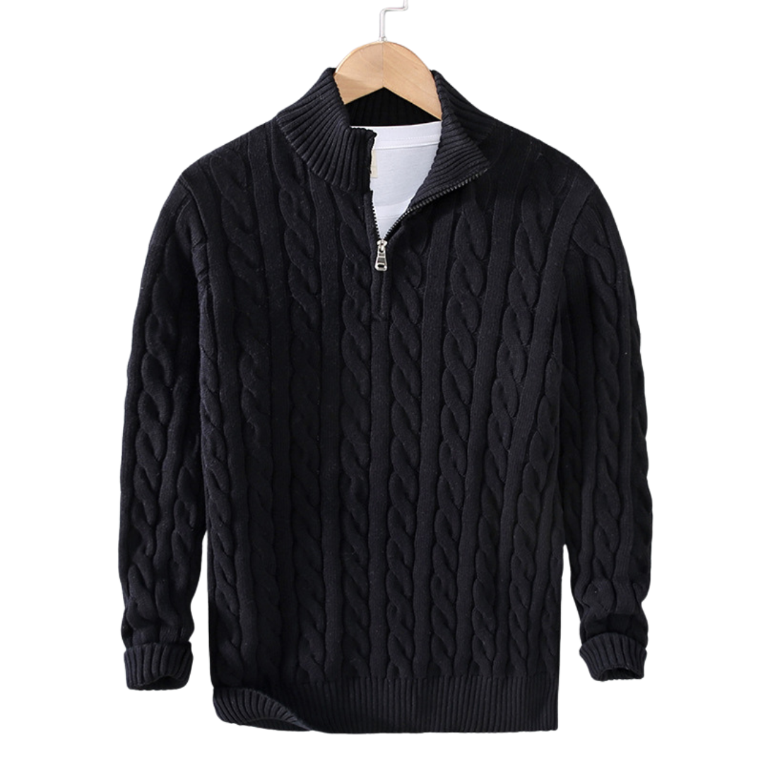 Men's High Collar Sweater | Mahua