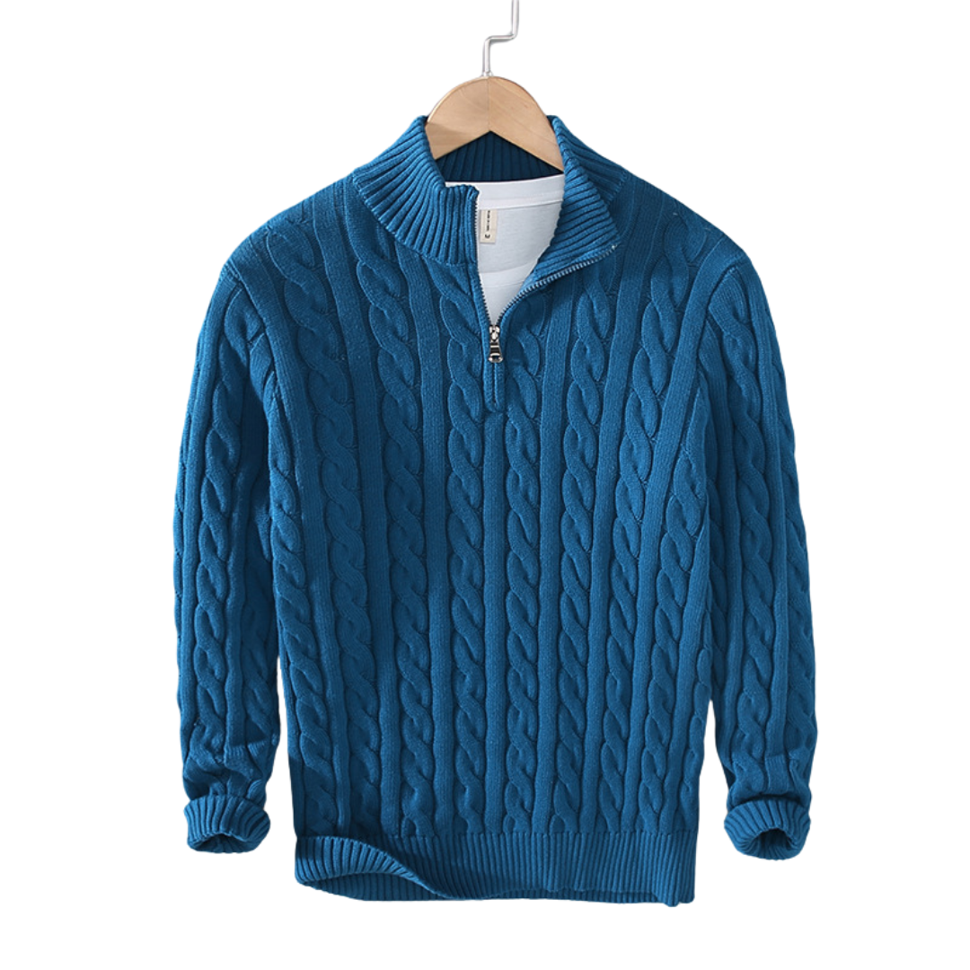 Men's High Collar Sweater | Mahua