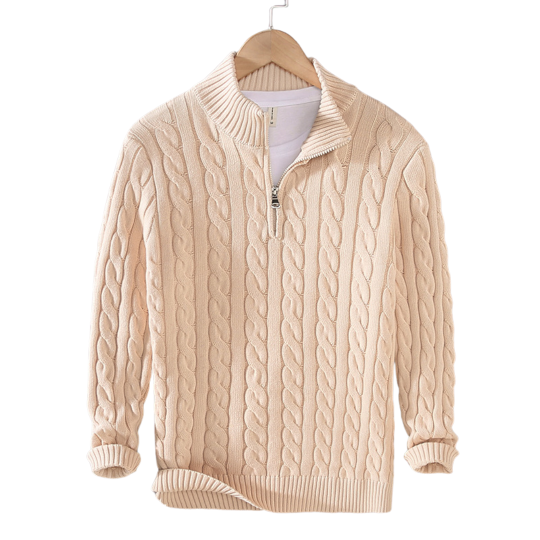 Men's High Collar Sweater | Mahua