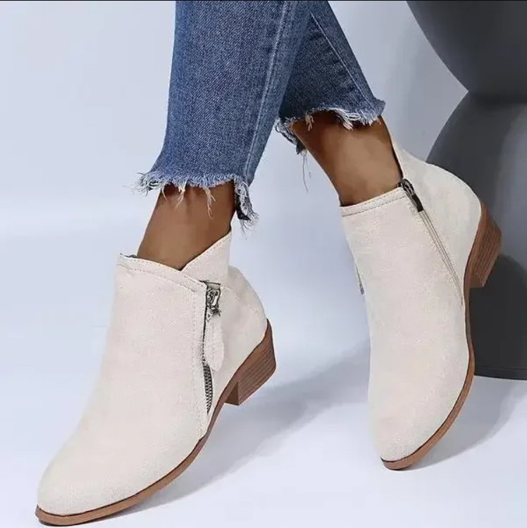 Damen Bequeme Stiefeletten | Reißverschluss