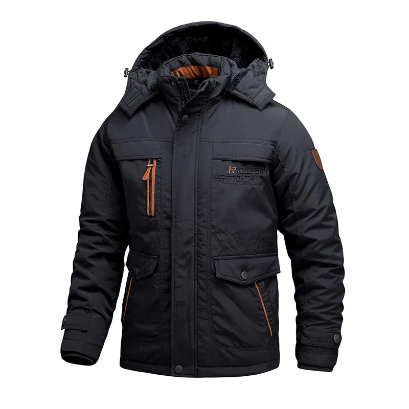 Men's Waterproof Insulated Jacket | Removable Hood