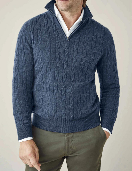Men's Zipper Sweater | Soft