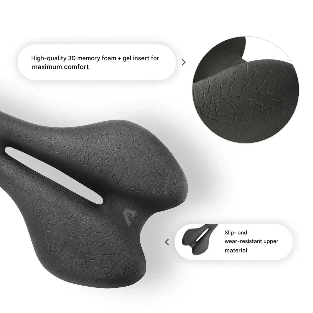 Ergonomischer Fahrradsattel mit Memory-Schaum