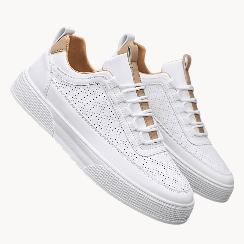 Men's Leather Sneakers Trainers | Breathable