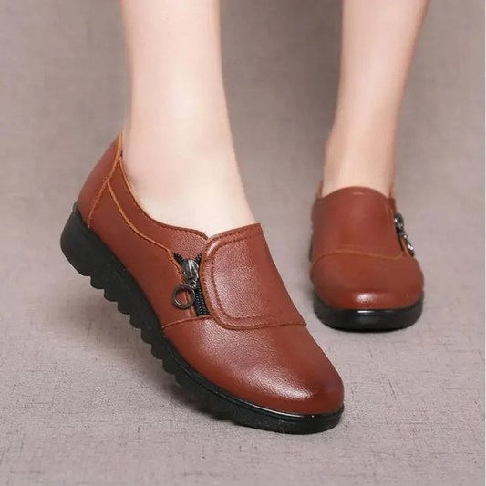 Women's Zip-Up Loafers | Orthopedic