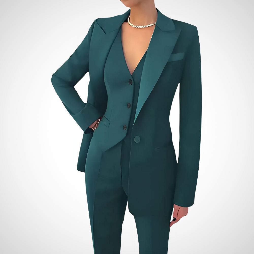 Women's Three-Piece Suits | Button Style