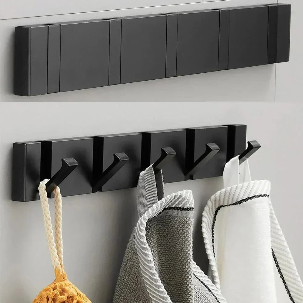 Eleganter Wandhaken mit klappbarem Design für platzsparende Organisation