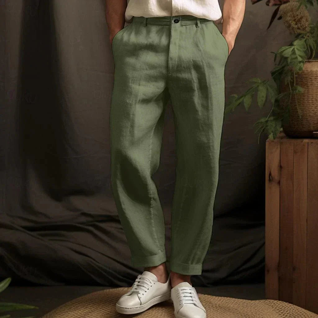 Herren Freizeit-Hosen | Leinen