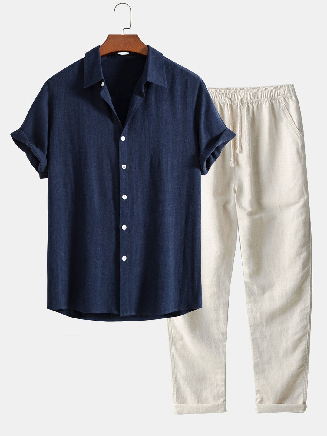 Herren Kurzarmhemd und Hose | Sommer-Set