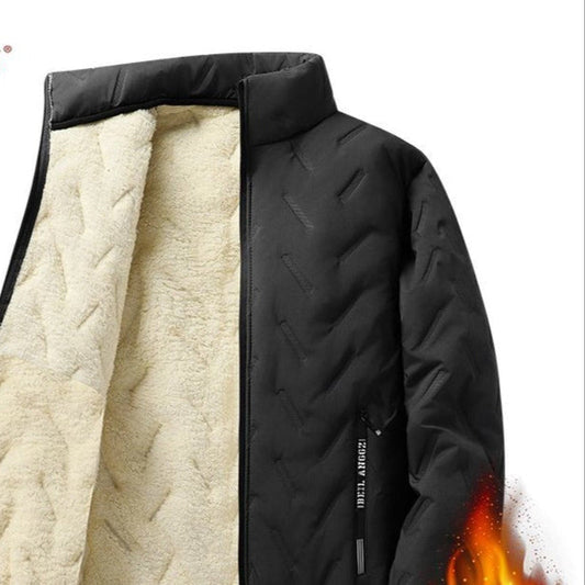 Winterjacke mit Fleecefutter und Reißverschluss für Herren – Olivier