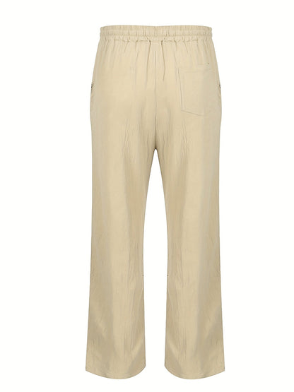 Herren Komfortable Leinen Hose | Lang