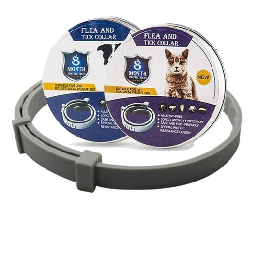 Floh- und Zeckenhalsband für Hunde & Katzen | 8 Monate Schutz