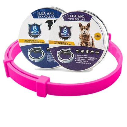 Floh- und Zeckenhalsband für Hunde & Katzen | 8 Monate Schutz