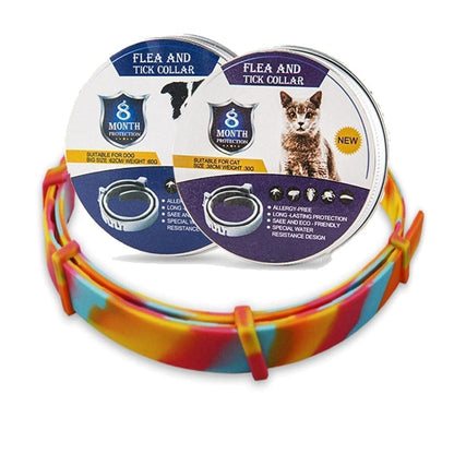 Floh- und Zeckenhalsband für Hunde & Katzen | 8 Monate Schutz