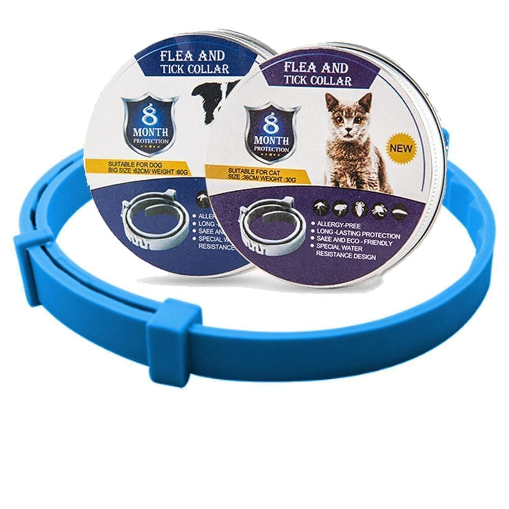 Floh- und Zeckenhalsband für Hunde & Katzen | 8 Monate Schutz