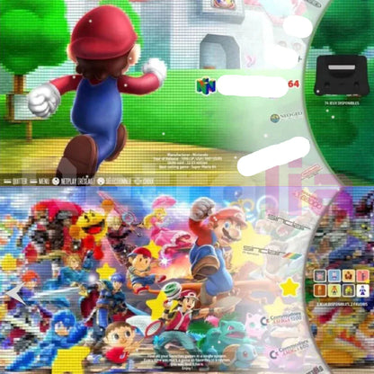 Retro-Spielkonsole 64GB mit 2 Controllern - Über 20.000 Spiele