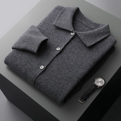 Men's Cashmere Cardigan | Lapel