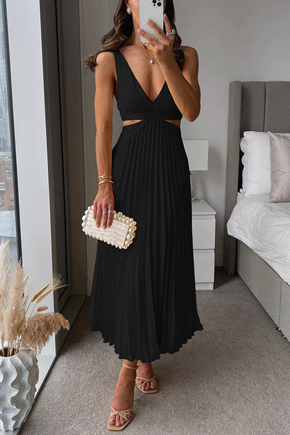 Damen Party Festliches Kleid | Plissee