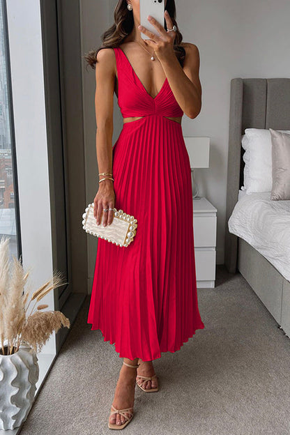 Damen Party Festliches Kleid | Plissee