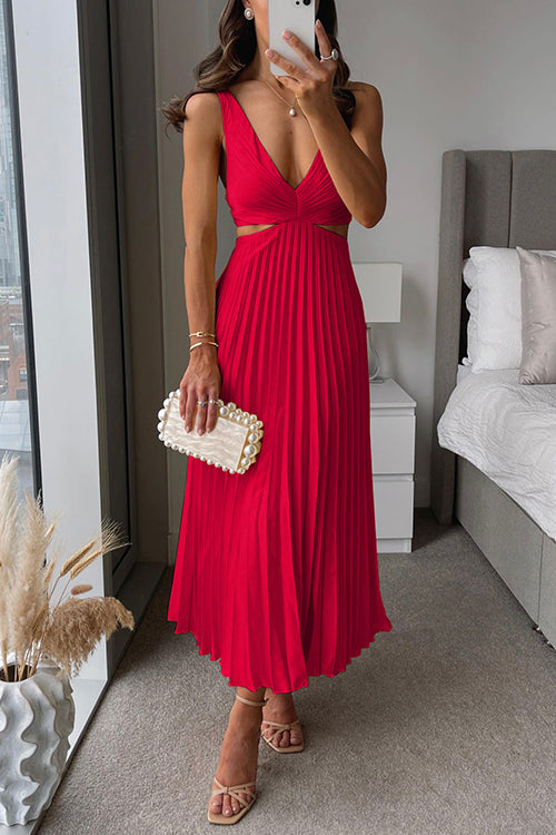 Damen Party Festliches Kleid | Plissee