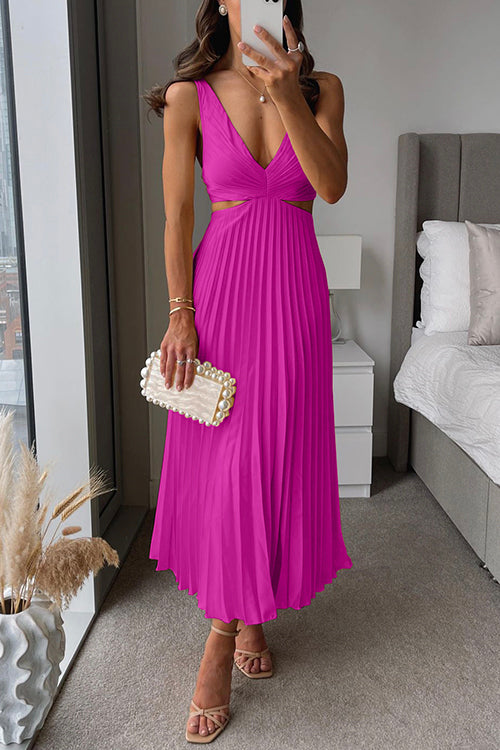Damen Party Festliches Kleid | Plissee