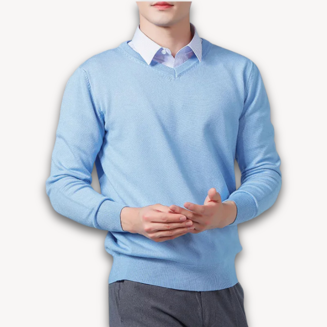 Men's V-Neck Sweater | Soft & Lightweight