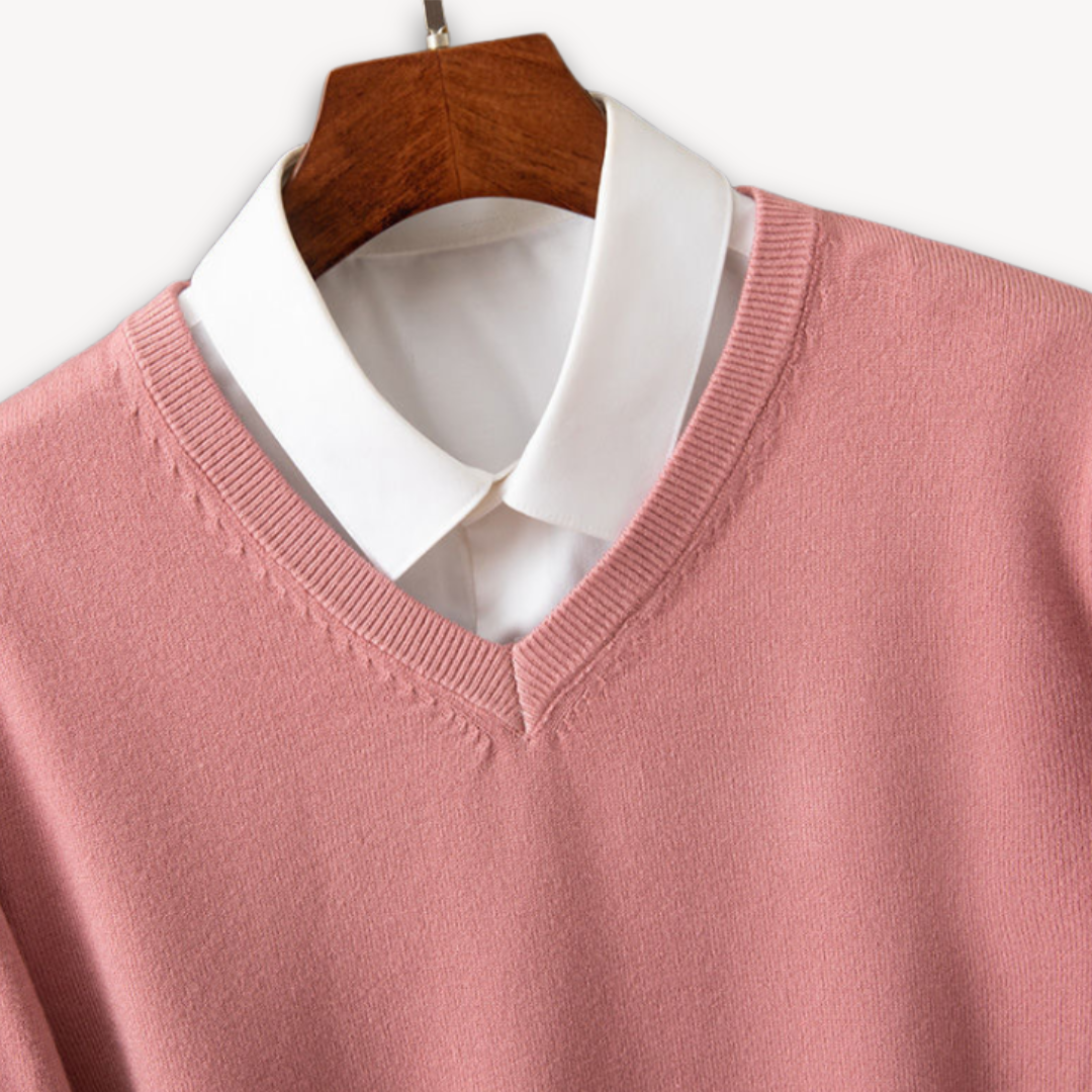 Men's V-Neck Sweater | Soft & Lightweight