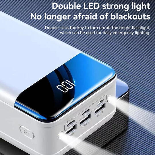 50.000 mAh Powerbank | Ultra-Schnelles Laden | Kompatibel mit Laptops, Tablets & Smartphones | Kompakt & Hochleistungsfähig