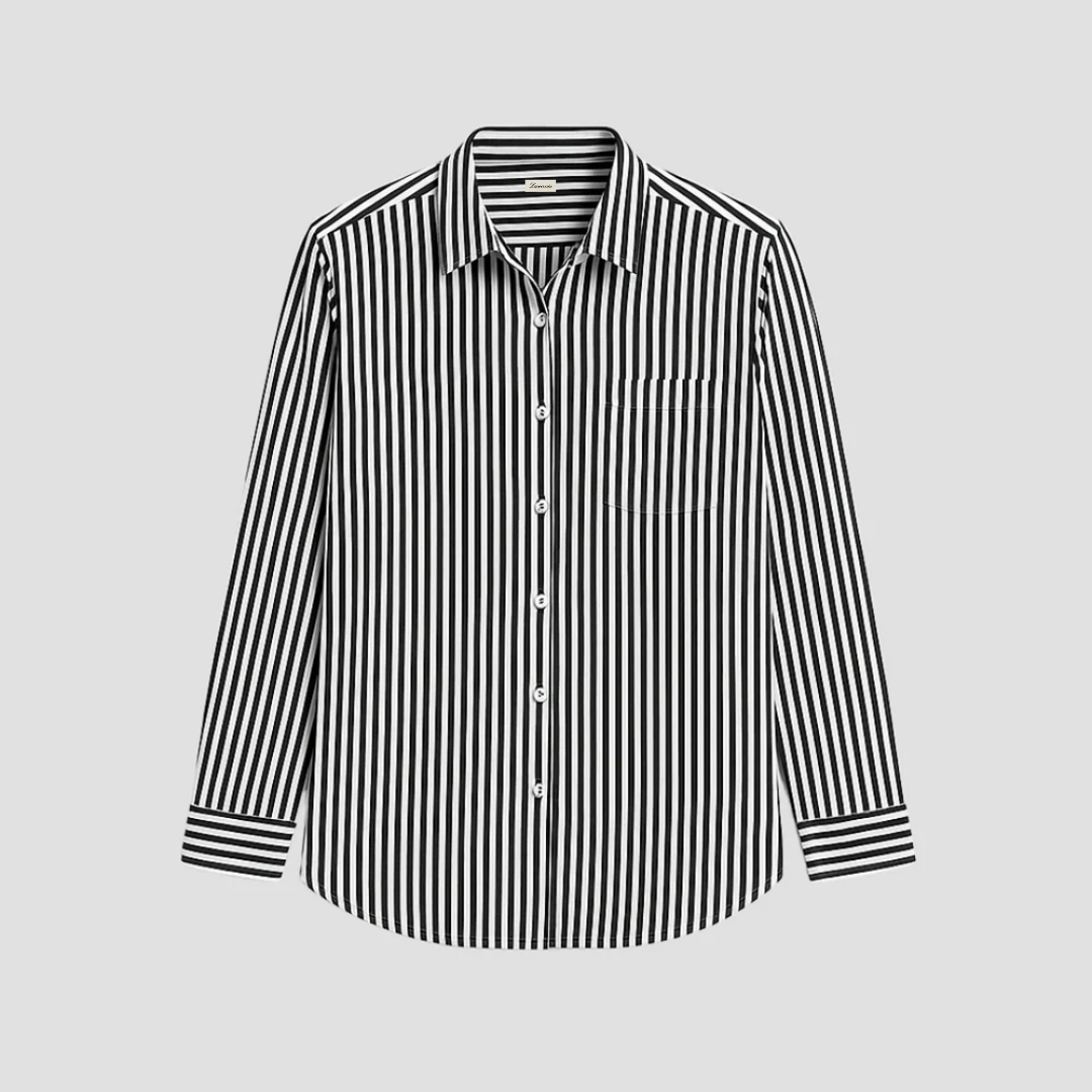 Gestreifte Bluse für Damen | Pendeln
