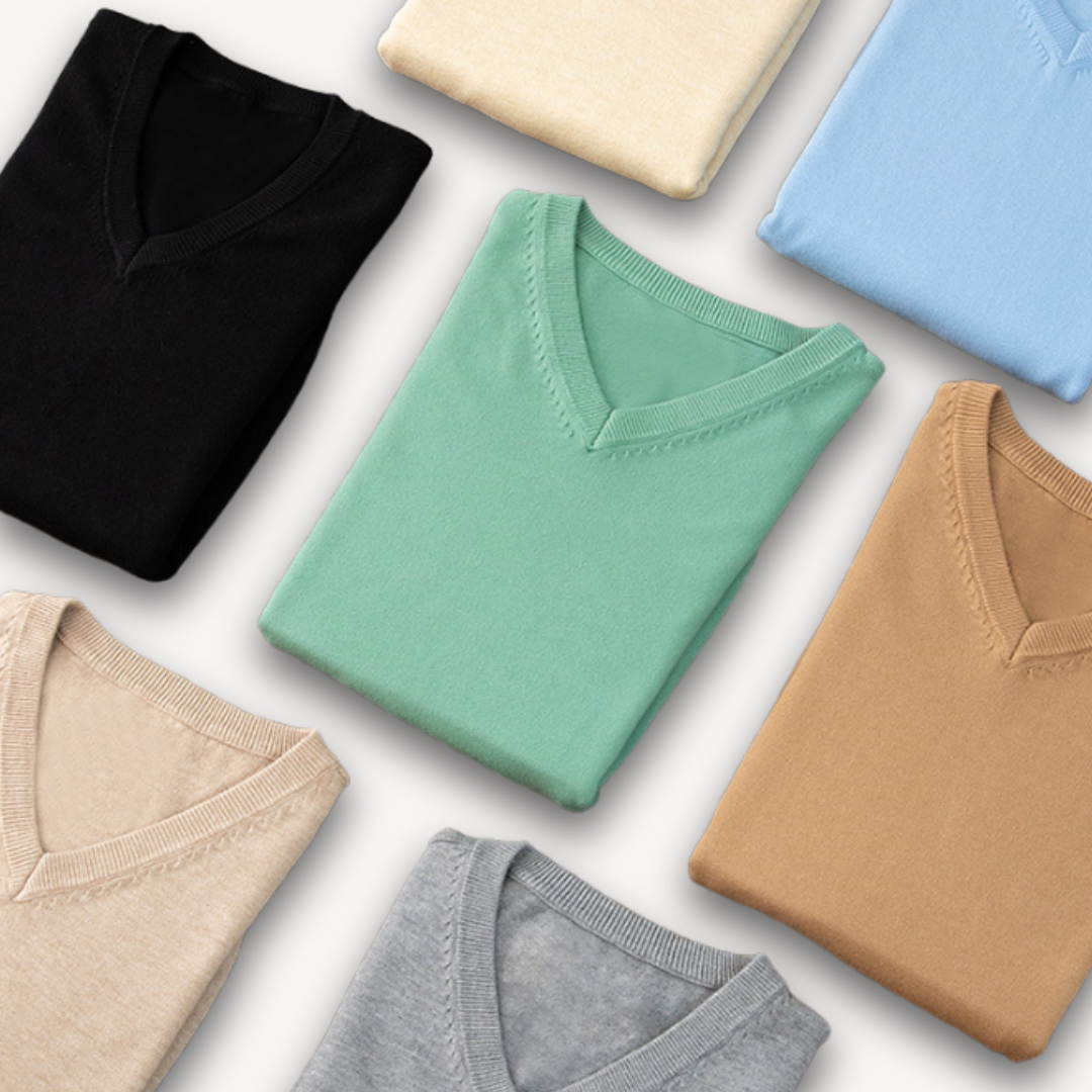 Men's V-Neck Sweater | Soft & Lightweight