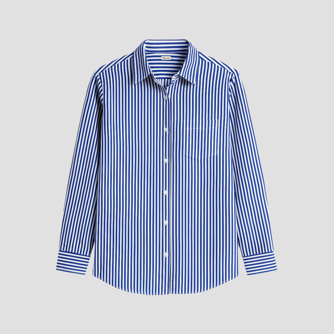 Gestreifte Bluse für Damen | Pendeln