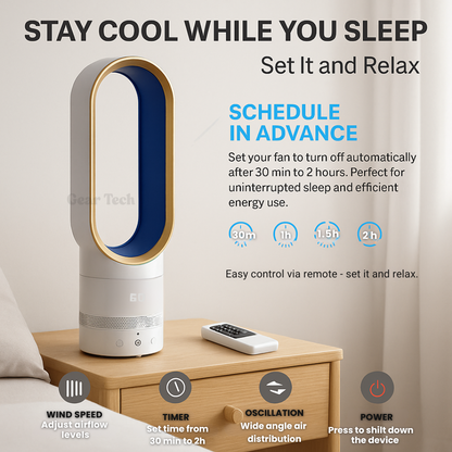 16-Zoll bladeless Ventilator mit Fernbedienung - UK-Design