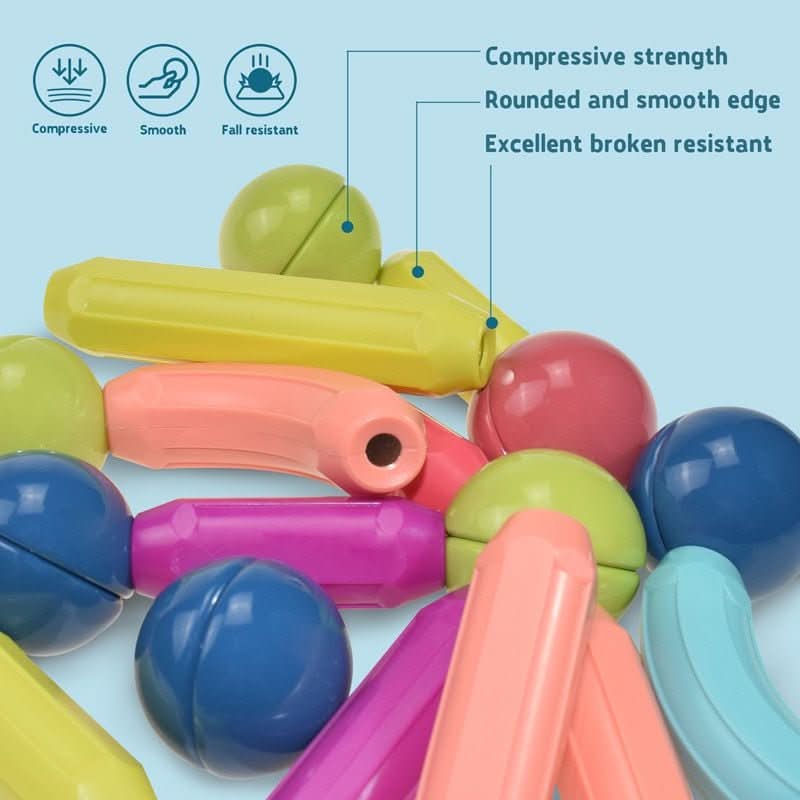 Magnetische Kreativstäbe für fantasievolles Bauen